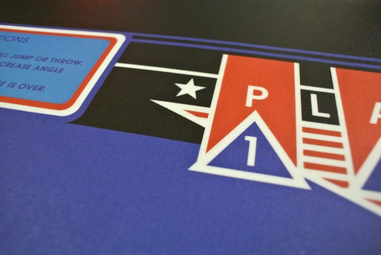 Electrocoin Goliath Track & Field Control Panel Overlay Arcade Art Shop