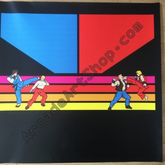 Electrocoin Street Fighter control panel overlay