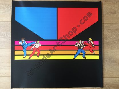 Electrocoin Street Fighter control panel overlay