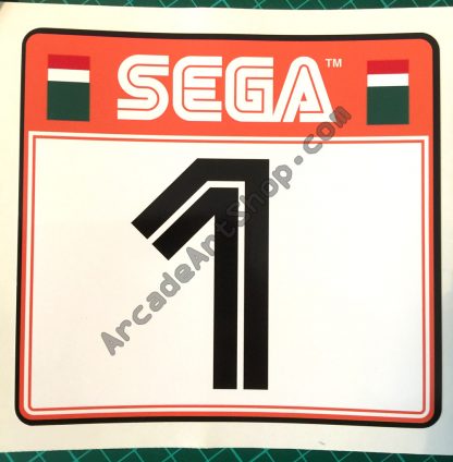 Sega Rally 2 seat sticker Number 1 SRT-1601-J
