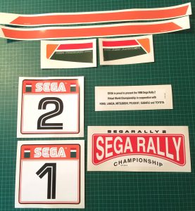 Sega Rally 2 decals set 1