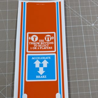 atari paperboy handlebars controller overlay sticker