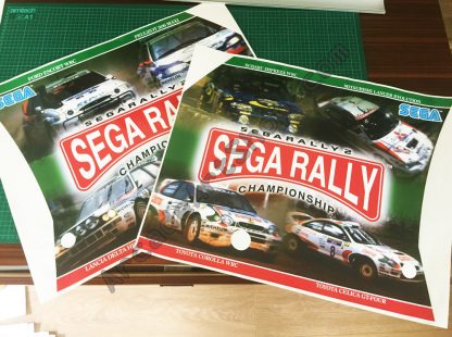 Sega Rally 2 side art pair