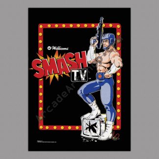 Smash Tv Large Arcade Poster 50x70cm Arcade Art Shop
