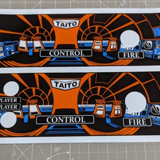 space invaders cocktail cpo control panel sticker