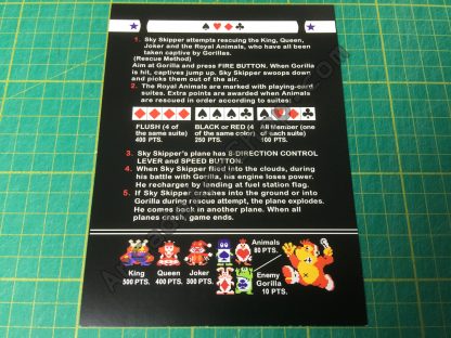 Nintendo Sky Skipper instruction card