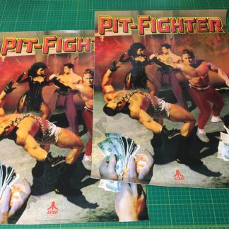 Atari Pit Fighter side art pair