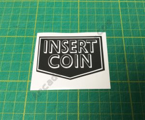Insert Coin decal – Arcade Art Shop