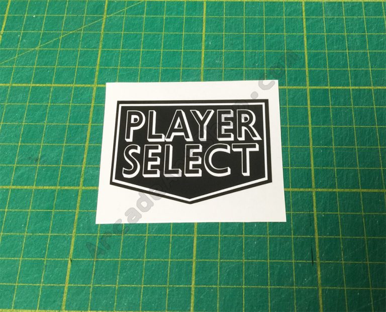 Player Select decal – Arcade Art Shop