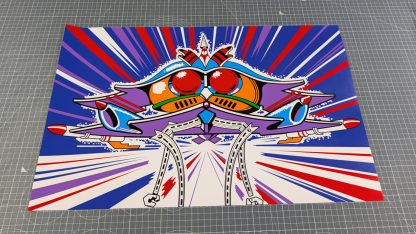 galaga midway kickplate front door panel artwork