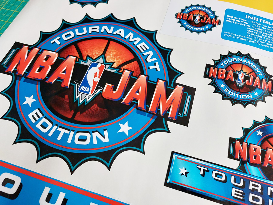 NBA Jam Tournament Edition Complete Art Kit