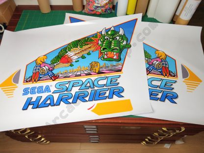 Space Harrier DLX Deluxe side art pair