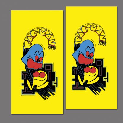 Pac-Man side art pair
