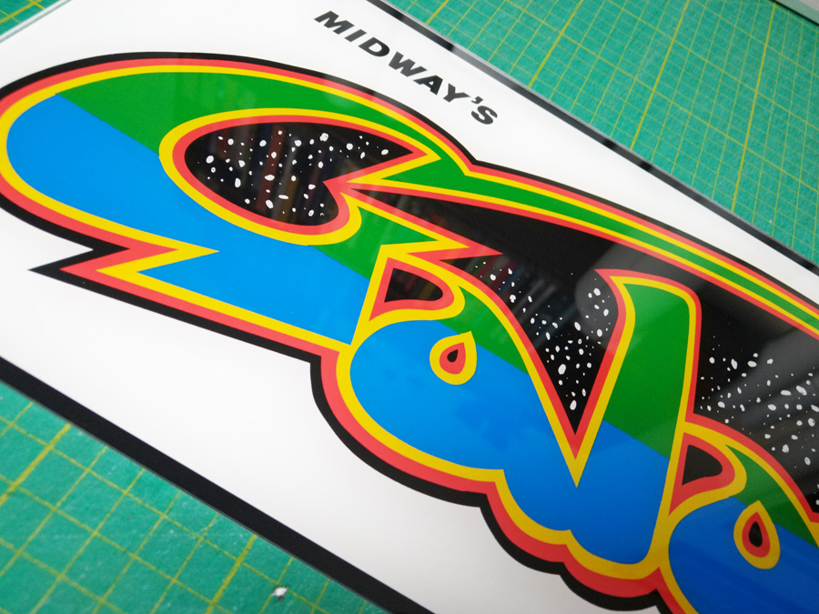 PA EXCLUSIVE! GALAXIAN Marquee Screen Printed 