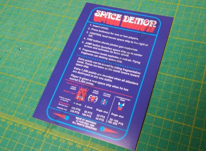 space demon instruction card