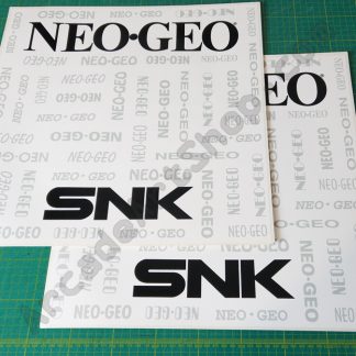 snk neo geo nos original side art pair white