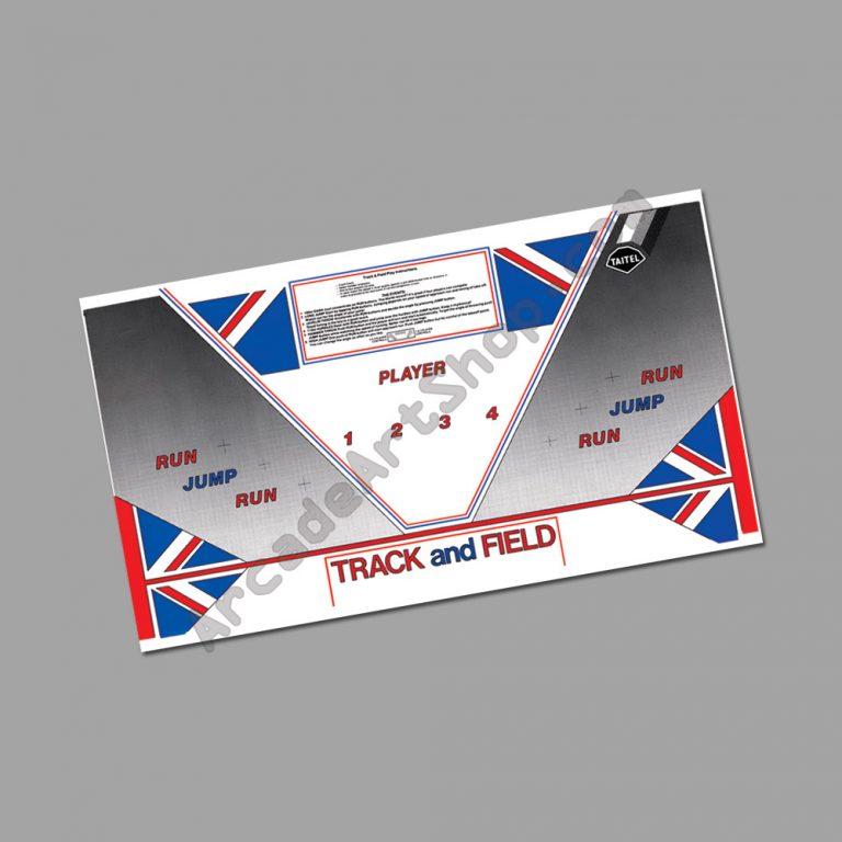 Taitel Track & Field control panel overlay cpo (UK upright) Arcade