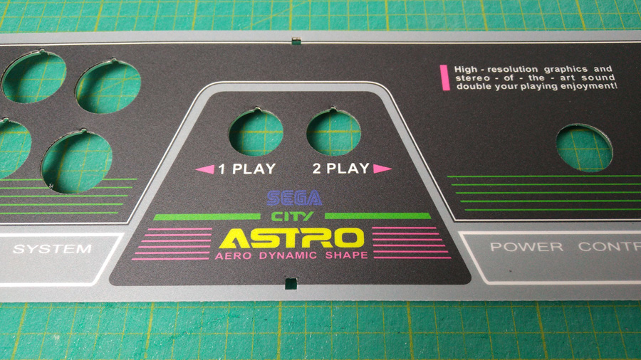 Custom 2L12B replacement panel and instruction space card for new astro city 