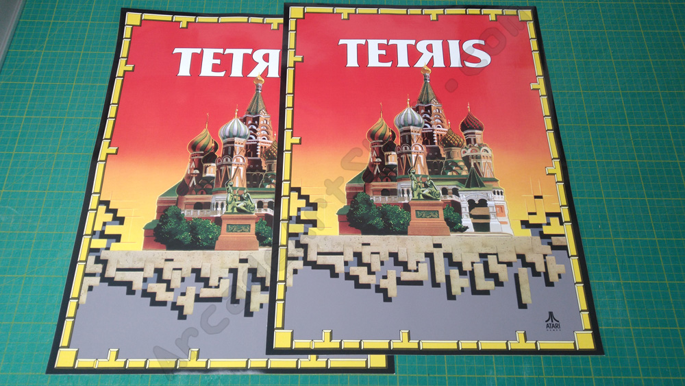 Tetris Arcade Game Side art decal set 