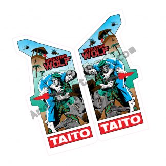 taito electrocoin operation wolf full upright side art