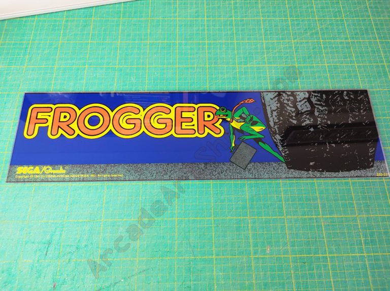 Frogger marquee – Arcade Art Shop