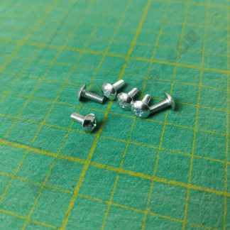 m3x8mm chrome screw 6 pack