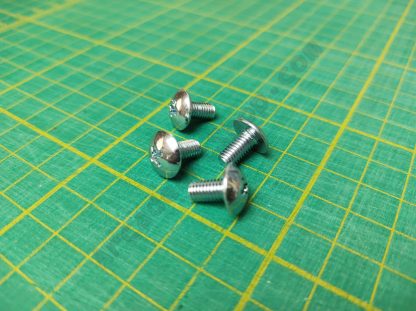 m5x10mm chrome screws pack 4