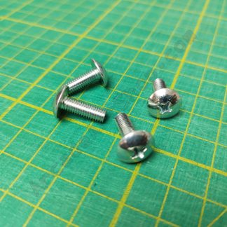 m5x15mm chrome screws pack 4