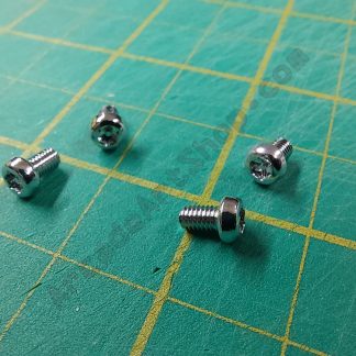 m2x6mm chrome torx screws 4 pack