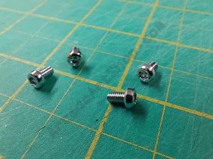 m2x6mm chrome torx screws 4 pack