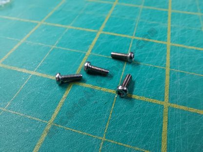 m3x5mm chrome torx screws 4 pack