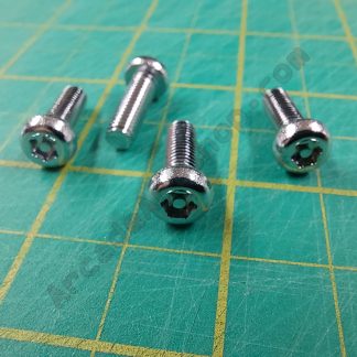 m5x15mm chrome torx screws 4 pack