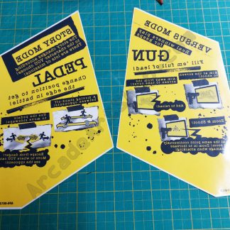 2 spicy nos instruction stickers APA-0012-01UK