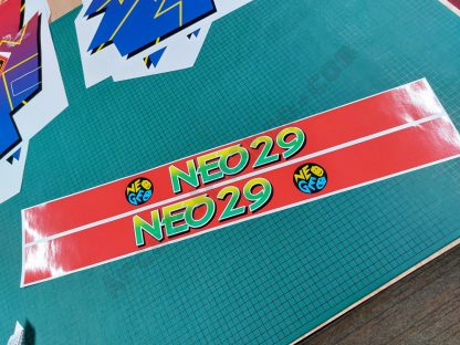 snk neo 29 side art pair long red strip
