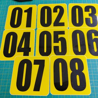 club kart seat numbers 1 - 8 nos original