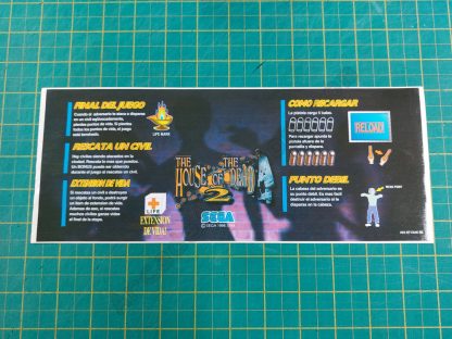 house of the dead 2 nos instruction decal spanish