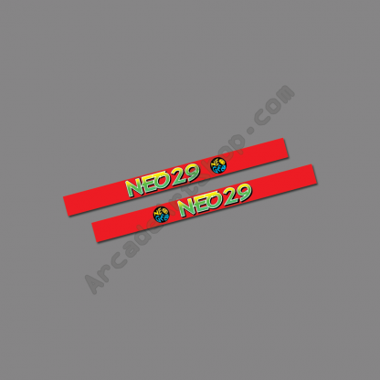 snk neo 29 side art strip red pair