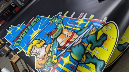 Teenage Mutant Hero Turtles side art (UK cabinet midi size) TMHT - Image 2