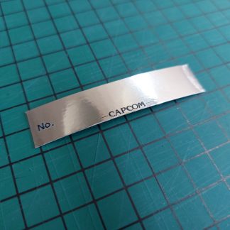 capcom cute silver serial number sticker