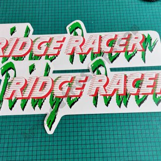 namco ridge racer dx side art logos pair