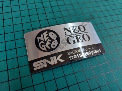 SNK neo geo phone helpline silver sticker