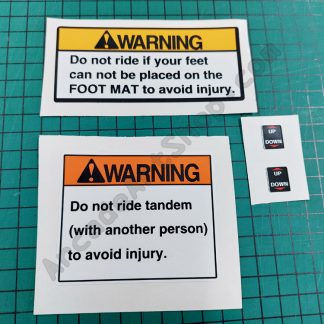 manx tt motorraid motor raid warning label stickers