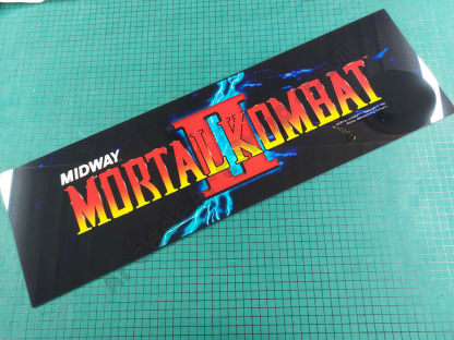 mortal kombat 2 MKII plexi marquee perspex acrylic midway
