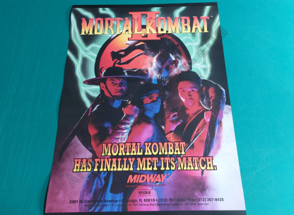 mortal kombat II promo poster MK2
