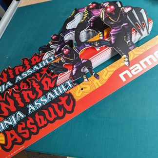 ninja assault marquee pop topper board namco
