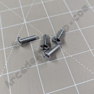 000-T00416-0C m4x16mm chrome screw 4 pack