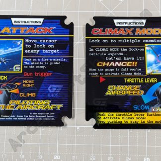 afterburner climax instruction decals pair ABX polycarbonate