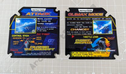 afterburner climax instruction decals pair ABX polycarbonate