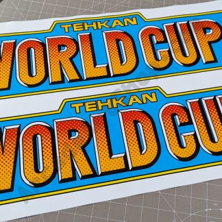 tehkan world cup front rear logo decals pair