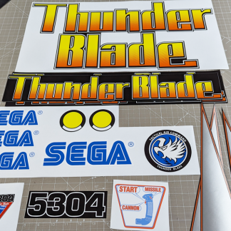 thunder blade deluxe sticker set thunderblade dlx
